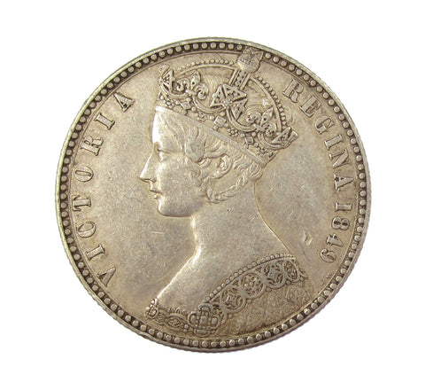 Victoria 1849 Godless Florin - NEF