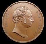 1850 Britannia Tubular Bridge 58mm Stephenson Medal - By Wyon