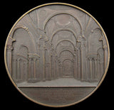 c.1855 St Paul's Cathedral 59mm Medal - By Wiener