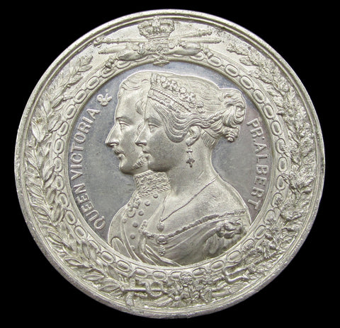 1851 Great Exhibition 51mm White Metal Medal - By Allen & Moore