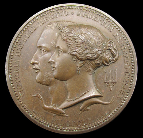 1851 Great Exhibition 77mm Prize Medal - By Wyon