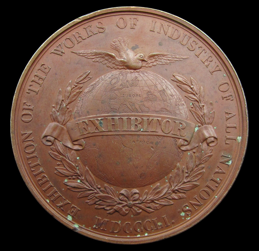 1851 Great Exhibition Exhibitor Medal By Wyon Coopers Coins 1851-great-exhibition-exhibitor-medal-by-wyon-coopers-coins