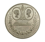 1851 Great Exhibition Of Industry 74mm White Metal Medal - By Ottley