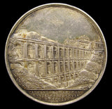 Italy Vatican 1851 Pope Pius IX Ariccia Bridge 44mm Silver Medal - By Cerbara