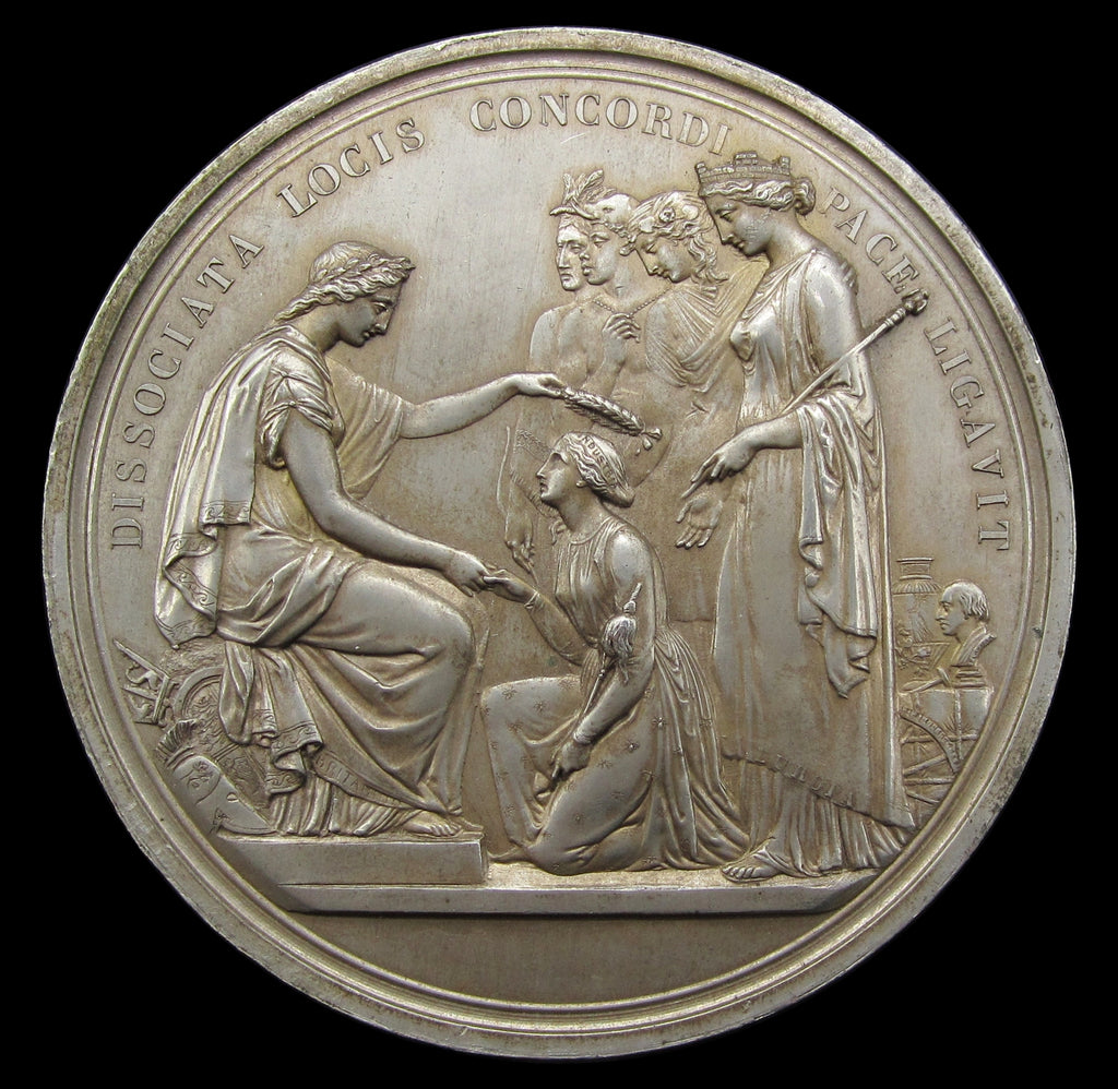 1851 Great Exhibition Prize Medal By Wyon Struck In White Metal 1851-great-exhibition-prize-medal-by-wyon-struck-in-white-metal