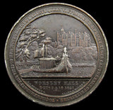1851 Victoria Visit To Worsley Hall 52mm Medal - By Allen & Moore
