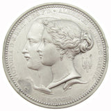 1851 Great Exhibition Prize Medal By Wyon - Struck In White Metal