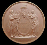 1852 Pharmaceutical Society Of Great Britain 70mm Medal - By Wyon