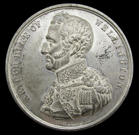 1852 Death Of The Duke Of Wellington 52mm Medal - By Allen & Moore