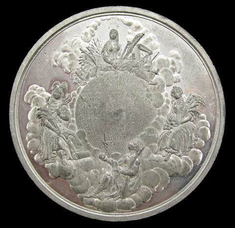 1853 Dublin International Exhibition 74mm WM Medal - By Ottley