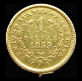 USA 1853-O Liberty Head Gold Dollar