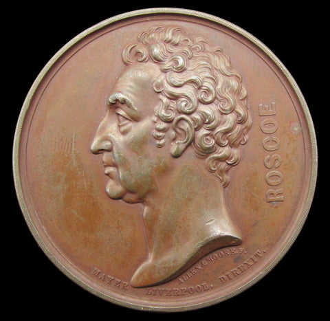 1853 Centenary Of The Birth Of William Roscoe 46mm Medal