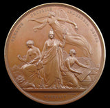 1854 Crystal Palace Sydenham 64mm Bronze Medal - By Adams