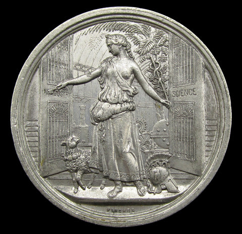 1854 Crystal Palace Exhibition Sydenham 41mm Medal - By Pinches