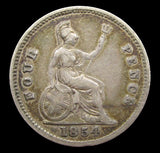 Victoria 1854 Groat - Fine