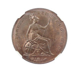 Victoria 1854 Penny - NGC MS64RB