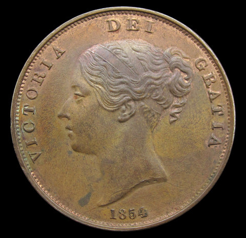 Victoria 1854 Penny - NEF