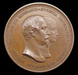 1855 Visit Of Victoria & Albert To France 41mm Medal - By Wyon