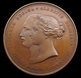 1855 Visit Of Victoria & Albert To France 41mm Medal - By Wyon