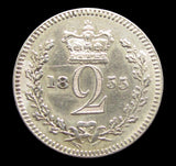 Victoria 1855 Maundy Twopence - VF
