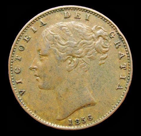 Victoria 1856 Farthing - R/E In VICTORIA - VF