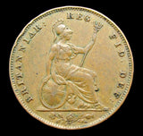 Victoria 1856 Farthing - R/E In VICTORIA - VF