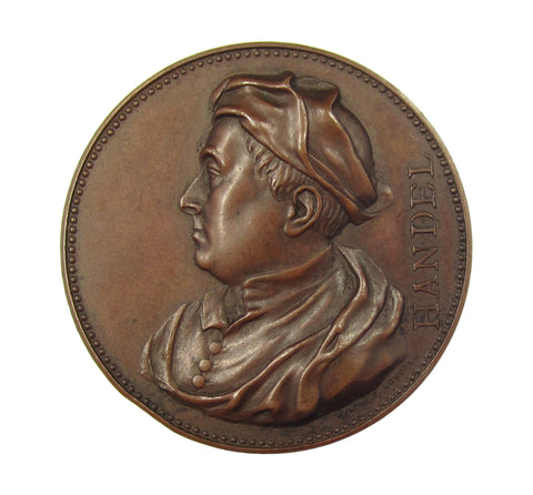 1857 Handel Festival 42mm Bronze Medal - By Pinches