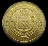 1857 Exhibition Of Art Treasures 41mm White Metal Medal - In Brass Shells