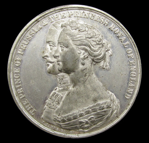 1858 Prince Of Prussia & Princess Royal Of England 38mm Medal