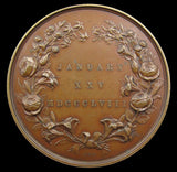 1858 Marriage Of Victoria To Frederick Of Prussia 63mm Medal - By Wyon