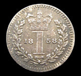 Victoria 1858 Maundy Penny - EF