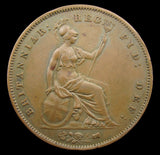 Victoria 1858 Penny - VF