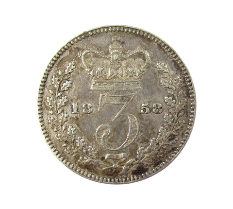 Victoria 1858 Threepence - GVF