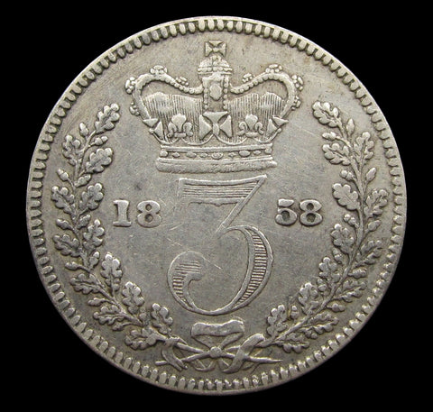 Victoria 1858 Threepence - NVF