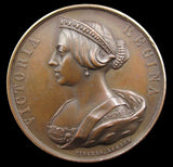 1858 Victoria Visit To Warwick 42mm Bronze Medal - By Pinches