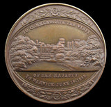 1858 Victoria Visit To Warwick 42mm Bronze Medal - By Pinches