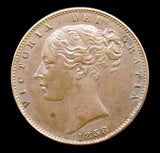 Victoria 1858 Farthing - GEF