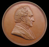 1859 Death Of Henry Hallam 64mm Cased Medal - By Wyon