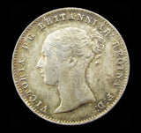 Victoria 1859 Threepence - GEF