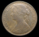 Victoria 1860 Penny - Freeman 10 - NEF