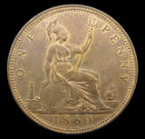 Victoria 1860 Penny - Freeman 13 - A/UNC