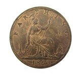 Victoria 1860 Farthing - EF