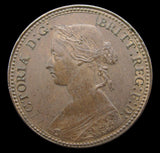 Victoria 1860 Halfpenny - Freeman 258 - EF