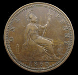 Victoria 1860 Pattern Penny - Freeman 763 - NVF