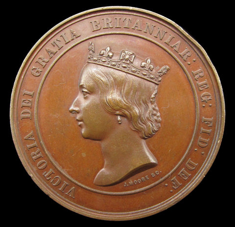 1860 Victoria Review Of Volunteer Riflemen 38mm Medal - By Moore