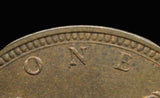 Victoria 1860 Penny - N/Z Error - EF