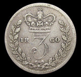Victoria 1860 Threepence - Fine
