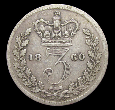 Victoria 1860 Threepence - Fine
