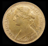 Victoria 1860 Penny - Triple Struck F - GVF