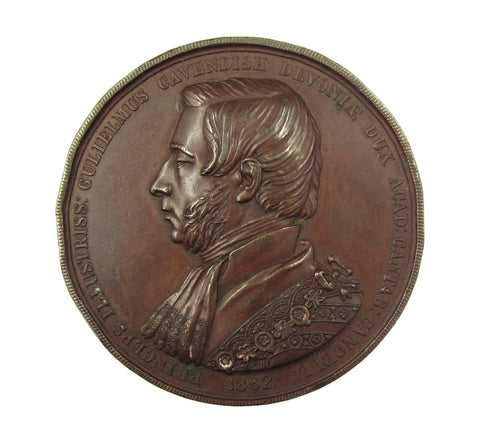 1862 Duke Of Devonshire Cambridge University 44mm Medal